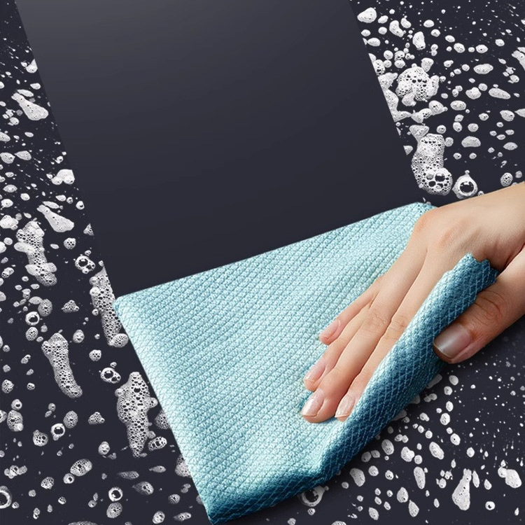 加厚加大鱼鳞抹布擦玻璃专用无痕保洁水印厨房吸水不易掉毛鱼鳞布