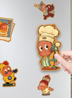 可爱星星人亚克力磁吸冰箱贴