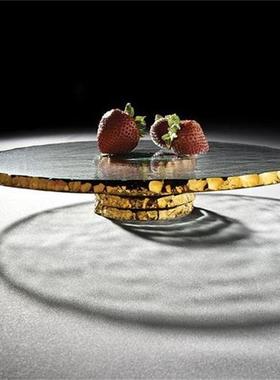 花器底座大理石花瓶摆台餐桌中央摆件装饰品电视柜酒柜玄关家居