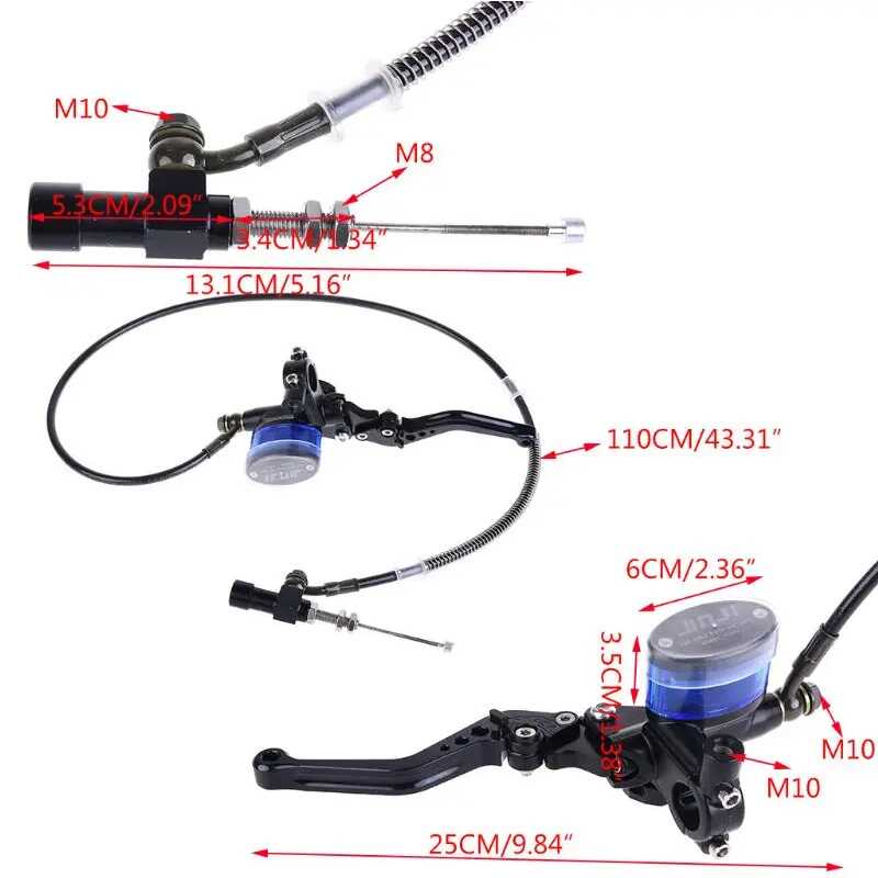 14毫米活塞摩托车液压离合器制动器 适用于赛车越野车运动自行车 - 图1