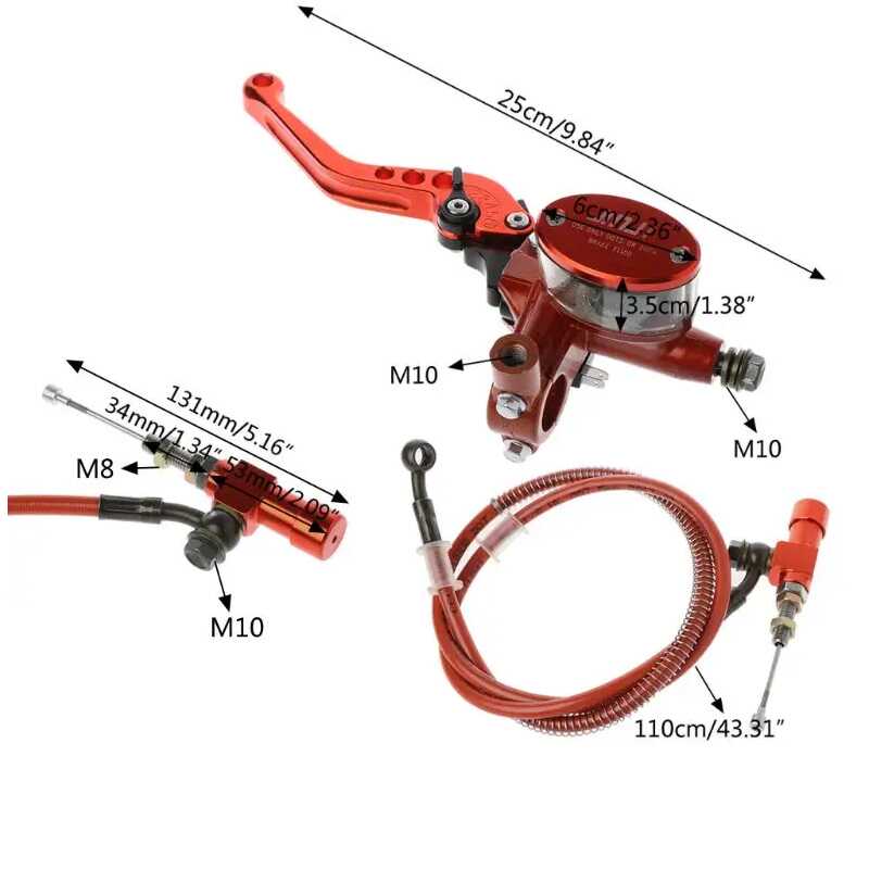 14毫米活塞摩托车液压离合器制动器 适用于赛车越野车运动自行车 - 图3