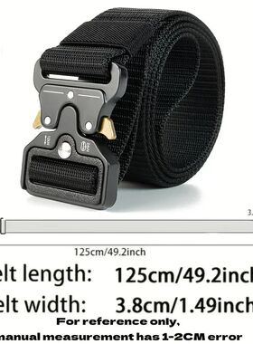 Men's Tactical Belt Heavy-Duty Nylon Belt With Quick-Release