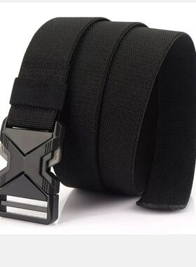 The New Men's 125cm Buckle Belt Nylon Braided Lightweight Br