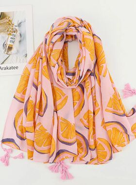 Printed  Tassel Viscose Shawl Scarf Lady High Quality Wrap P