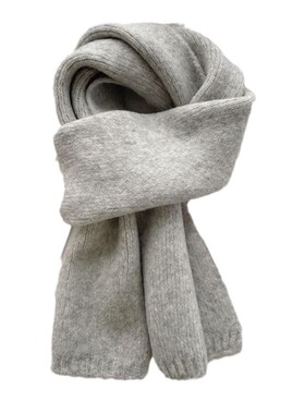 Korean Knitted Scarf Women's Winter Atmosphere Solid Color