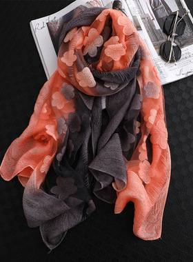Designer Women Scarf Summer Silk Scarves For Lady Pashmina L
