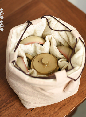 茶具文玩珠宝收纳抽绳加厚