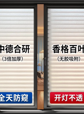 进口仿真百叶窗帘遮光不透影防窥