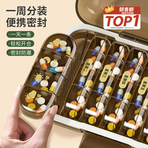 Japanese kit portable for seven days a medicine Dispensing Kit with medication Medication Carry-on Medication Reminder Little Box