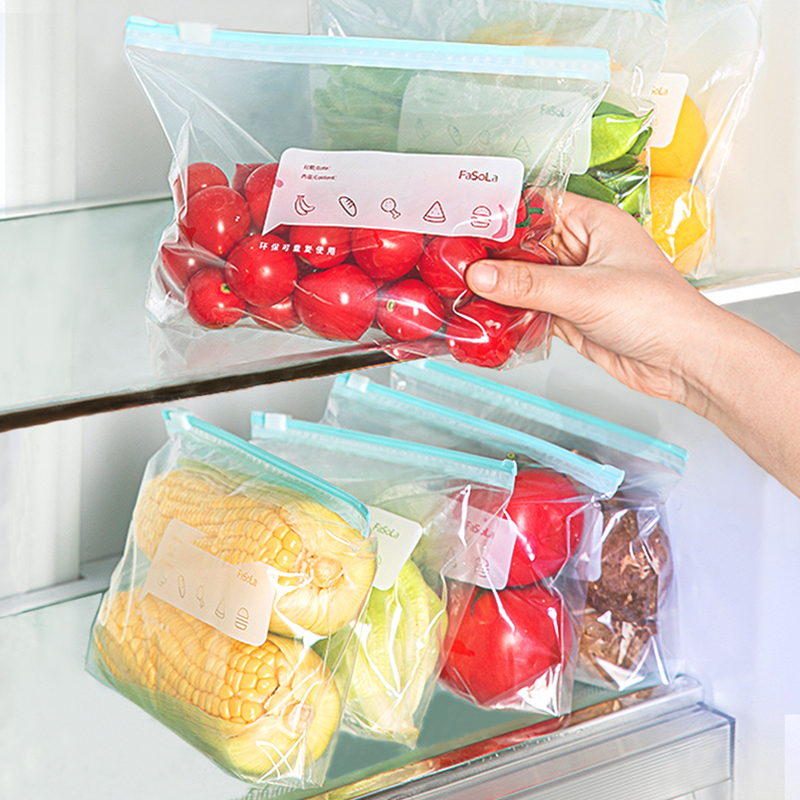 日本冰箱收纳盒食品级蔬菜保鲜盒厨房食物整理冷冻冷藏专用分装盒