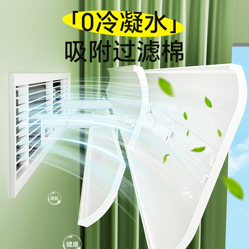 日本中央空调出风口挡风板防直吹冷气遮风导风罩导流板风管机挡板 - 图0