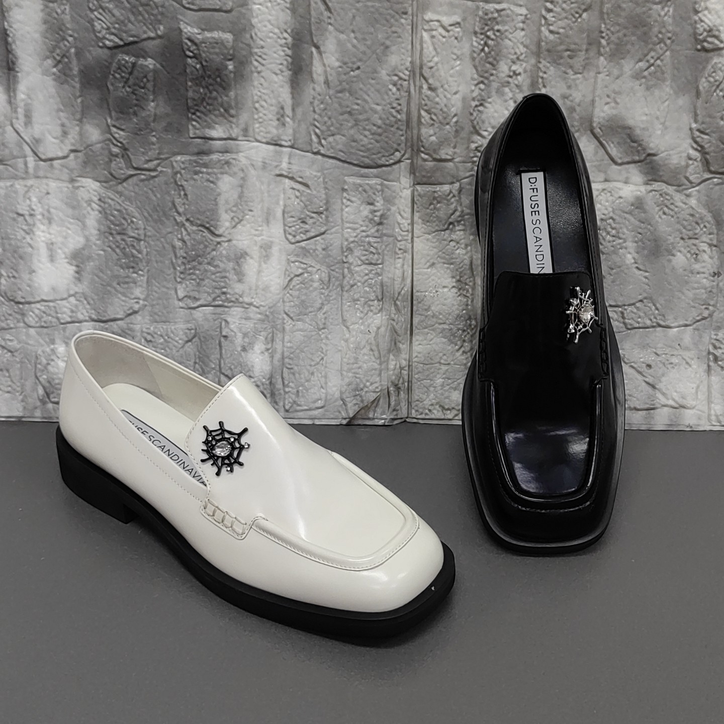 迪芙斯正品撤柜断码处理春季牛皮时尚方头低跟一脚蹬乐福鞋女单鞋,淘宝优惠券,粉丝福利购,淘宝优惠卷