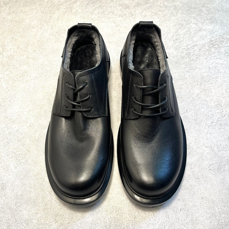 冬季皮鞋男士真皮大头德比鞋通勤上班工装商务休闲鞋加绒保暖棉鞋,淘宝优惠券,粉丝福利购,淘宝优惠卷