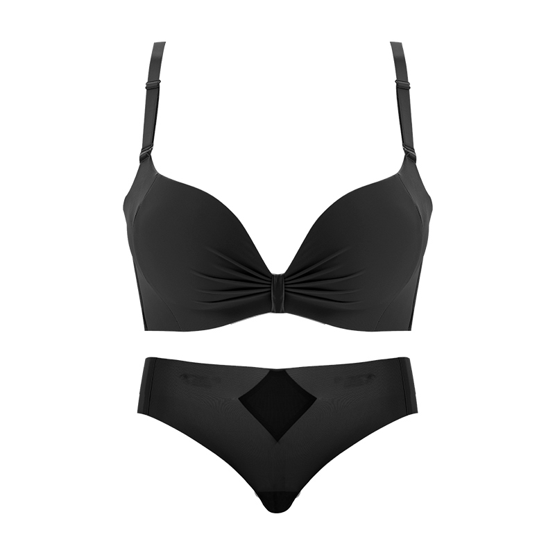 白色薄款多情猫无钢圈收副乳文胸罩 多情猫文胸