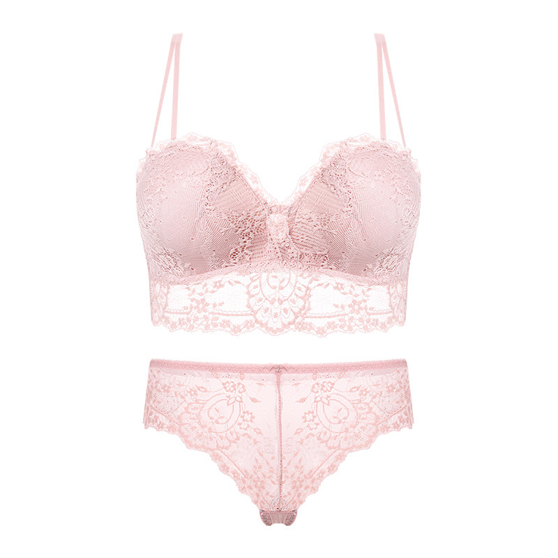 白色内衣女小胸显大聚拢性感文胸罩 多情猫文胸