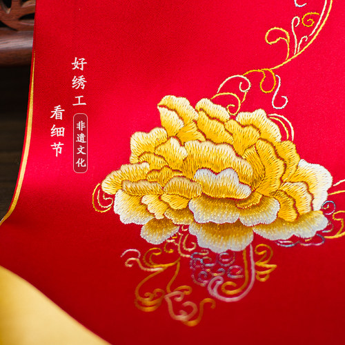 真丝苏绣围巾桑蚕丝刺绣丝巾春秋苏州绣美绣花围脖送妈妈特色礼品 - 图1