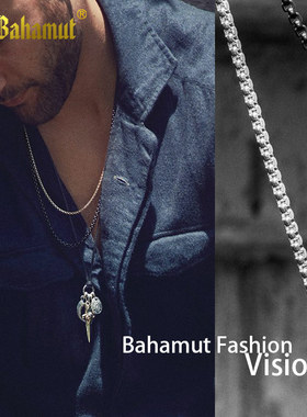 链子百搭项链钛钢蛇骨链男黑金银