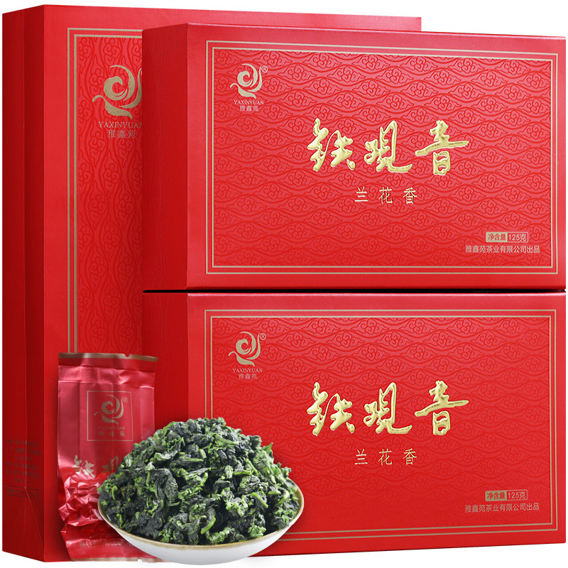 雅鑫苑安扬专卖店买1送3铁观音茶叶浓香型新茶安溪乌龙茶小包装袋装礼盒装共500g3