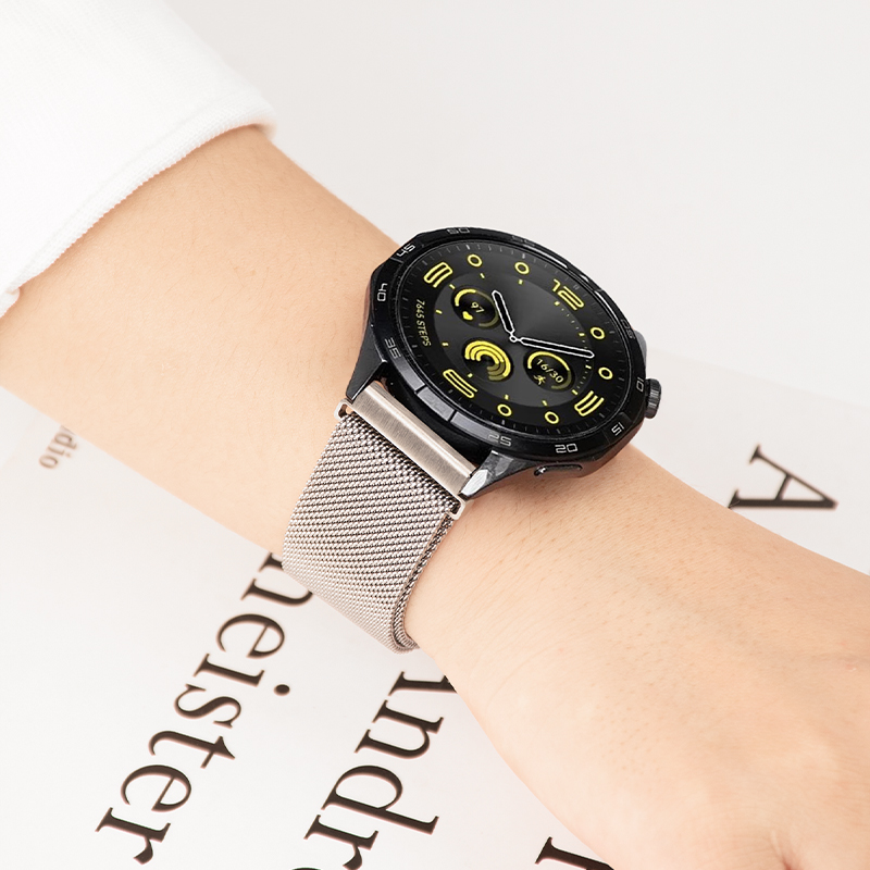 适用于华为GT5手表表带watch4米兰gt3pro尼斯2e磁吸腕带智能运动Ultimate新款替换带buds金属表链46/41mm配件 - 图2