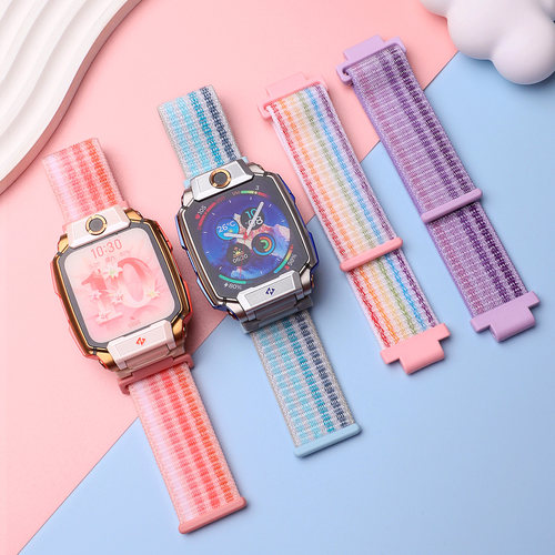 适用小天才电话手表表带尼龙魔术贴Z6Pro/Z7S/Z8少年版Z9/Z10/Z11腕带D5/U5/N5/Q3//Q2A/Z1S透气替换表链配件 - 图3