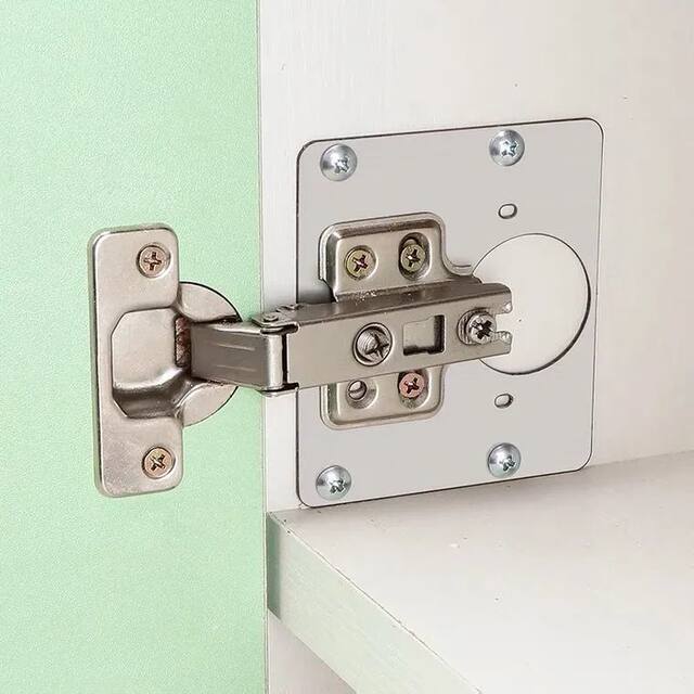 ຕູ້ເອກະສານປະຕູ universal hinge repair piece fixed plate wardrobe stainless steel hinge pad installation repair artifact door cabinet