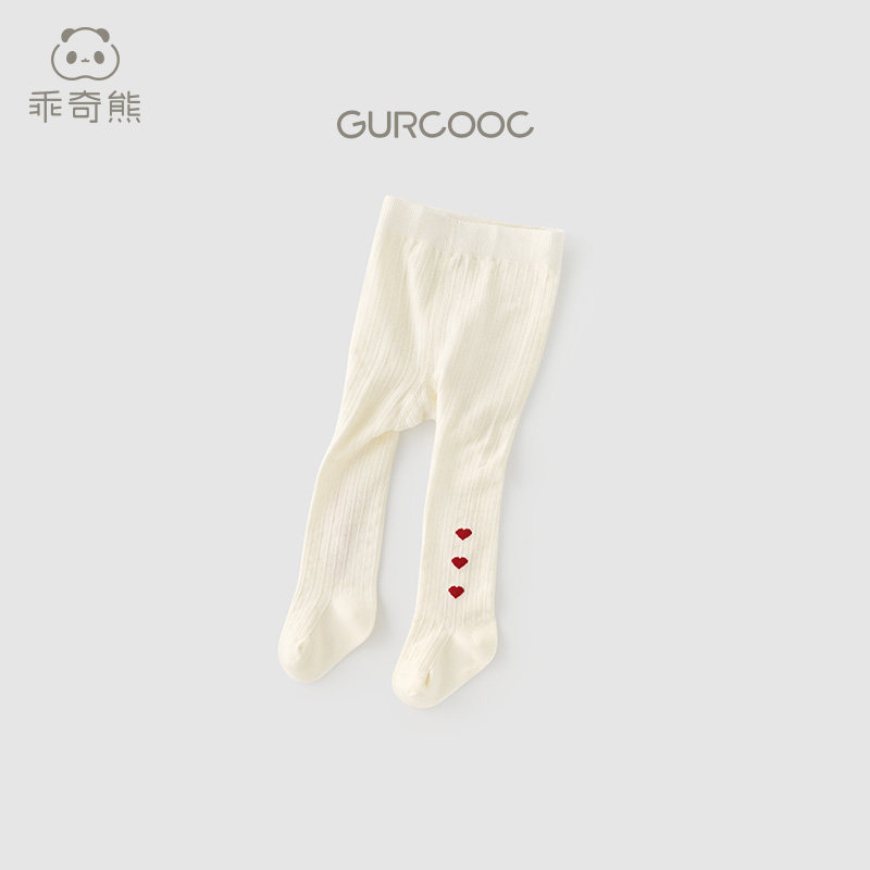 乖奇熊宝宝可爱连裤袜春秋季婴儿打底裤袜女童白色过膝长筒袜弹力,淘宝优惠券,粉丝福利购,淘宝优惠卷
