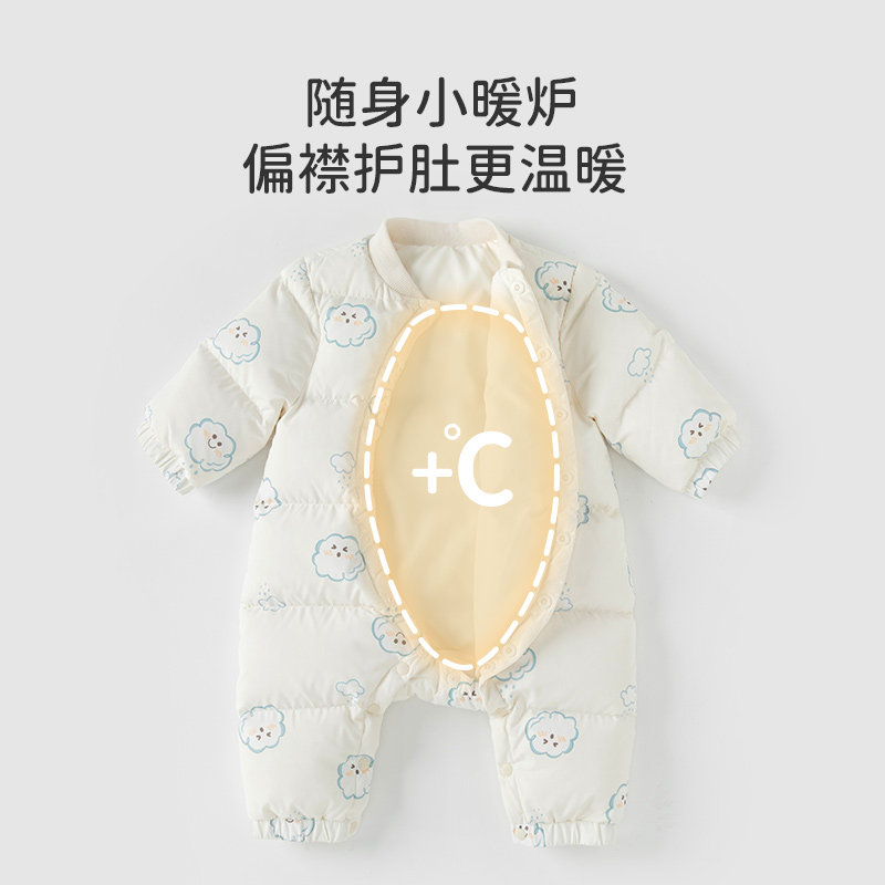  乖奇熊羽绒连体衣