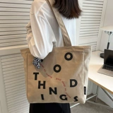 Брендовый японский вместительный и большой шоппер, тканевый мешок, подходит для студента