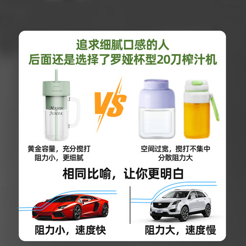 罗娅破壁榨汁机碎冰小型家用便携式榨汁杯电动奶昔果汁机2026新款 - 图0