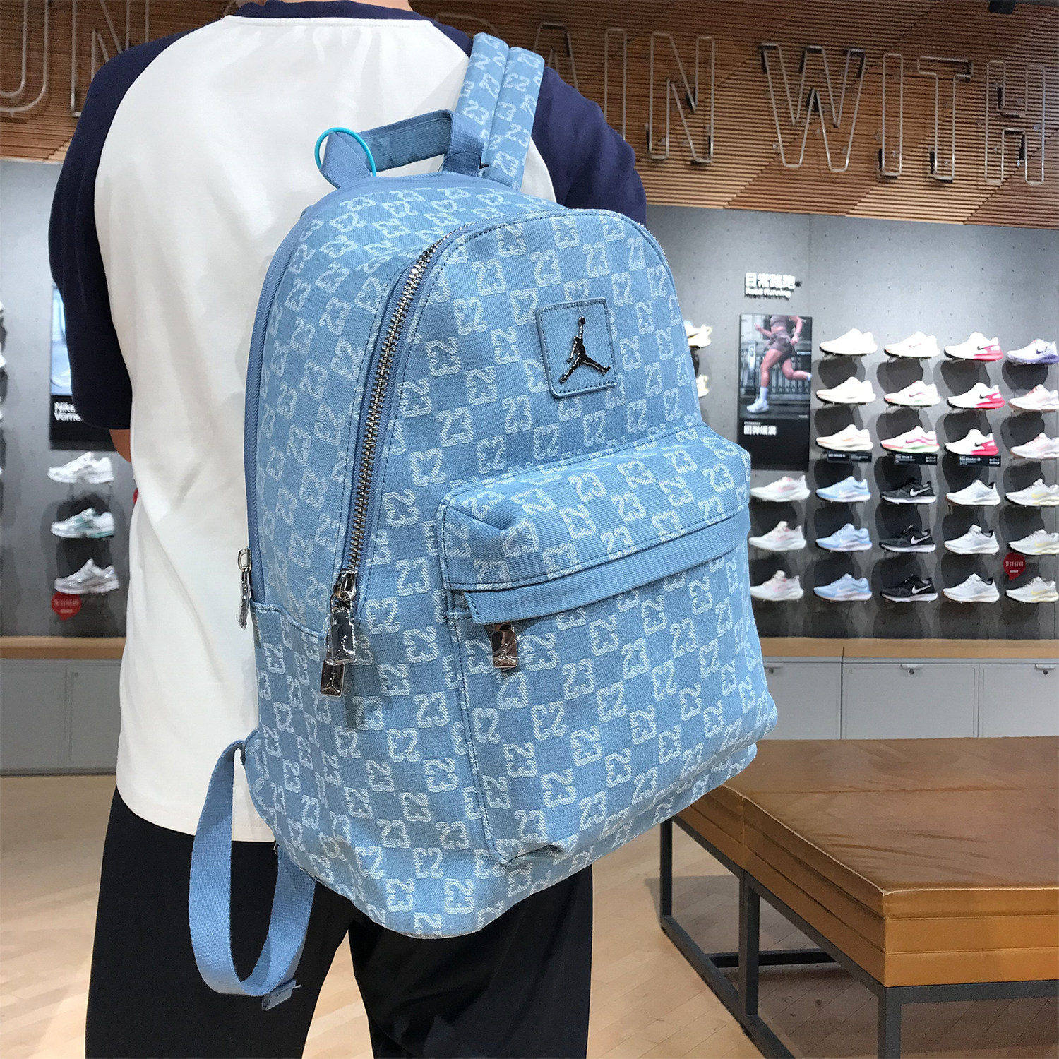 Nike AJ Sports Computer Backpack Student School Bag