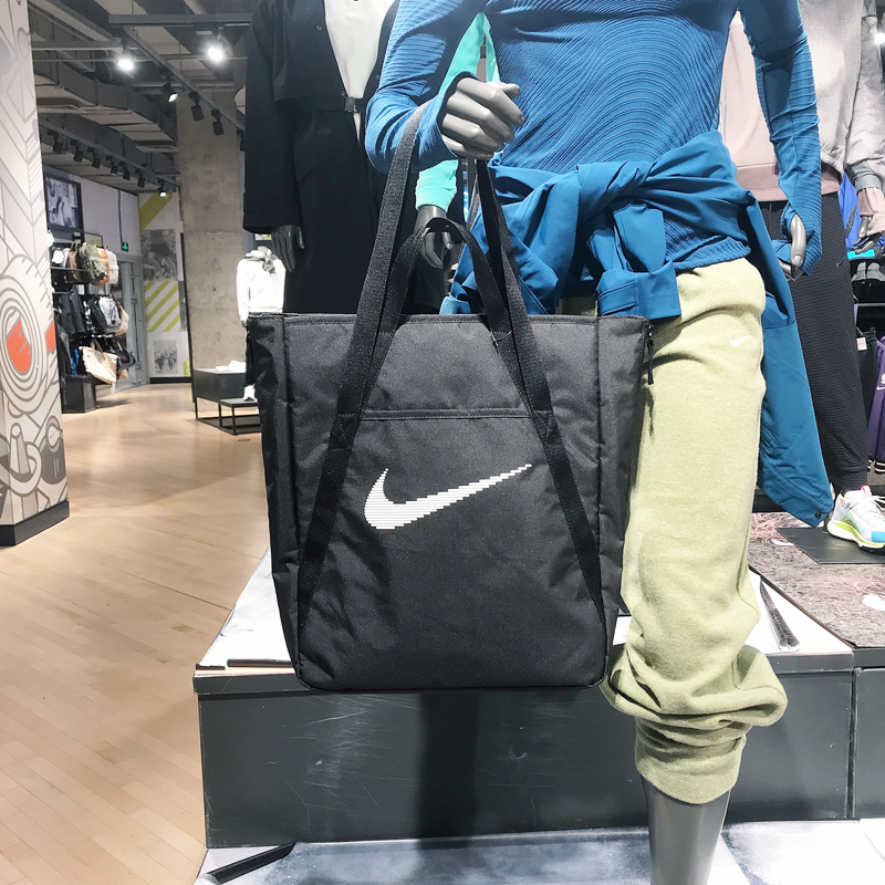 耐克NIKE休闲旅行运动斜挎包托特包拎包提包单肩包男女DR7217-010