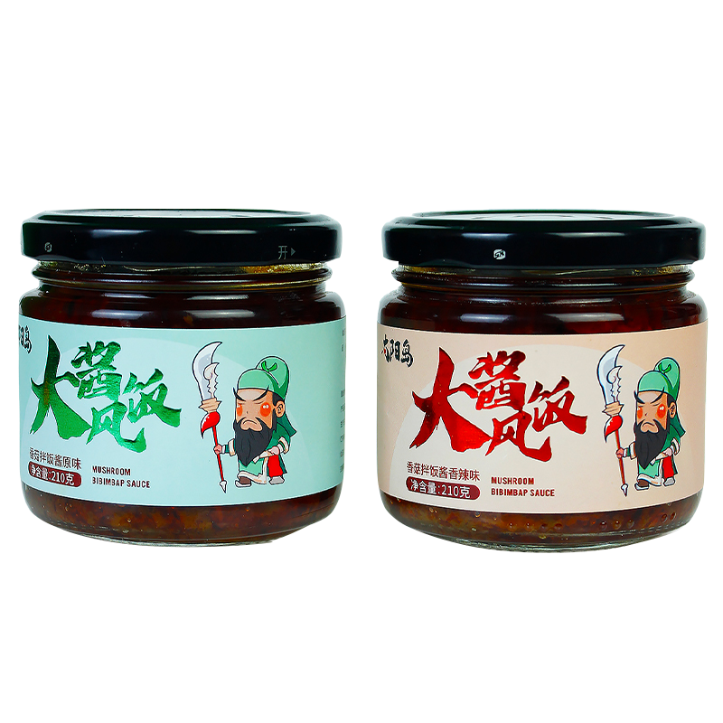 太阳岛香菇拌饭酱下饭酱蘑菇酱即食菜拌饭拌面210g瓶装方便零食速
