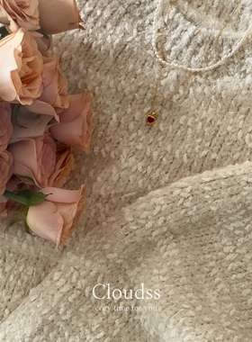 Cloudss「金苹果」通体s925纯银红玛瑙项链新年穿搭