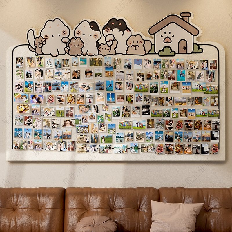 毛毡板卡通动物墙贴照片墙展示强创意软木板留言板客厅卧室装饰板,淘宝优惠券,粉丝福利购,淘宝优惠卷