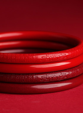 吉照堂真品朱砂手镯正品官方旗舰店叮当镯女士镯子送妈妈母亲礼物