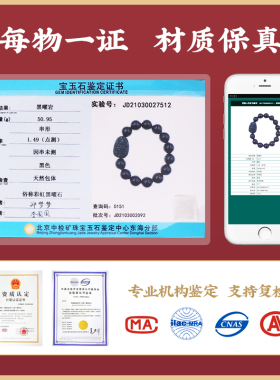 吉照堂黑曜石彩虹眼手链本命佛