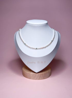 天然淡水小米珍珠项链ins锁骨链