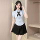 French retro style versatile slimming long-sleeved shirt for women