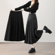 Xiangmeimei mid-length a-line pleated skirt woolen college