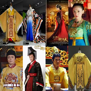The male protagonist in ancient costumes rents out wei zifu's same style female costumes. the first emperor of qin, the empress of the han dynasty, the empress dowager in han costume.