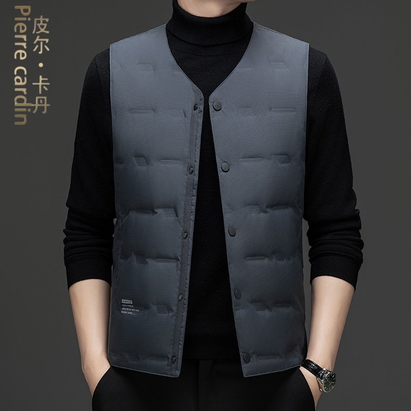 皮尔卡丹2025新款羽绒马甲男冬季轻薄保暖背心坎肩无袖外套爸爸装,淘宝优惠券,粉丝福利购,淘宝优惠卷