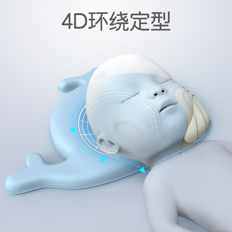 奈洋洋旗舰店婴儿枕头定型枕儿新生宝宝夏天防偏头纠正神器夏季矫正头型0-1岁0