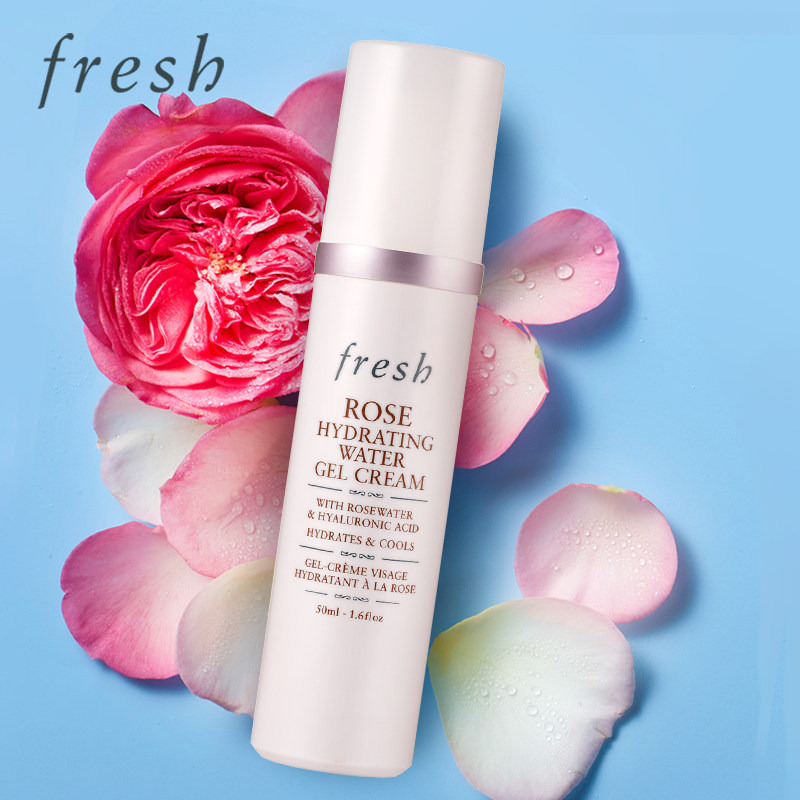 Fresh馥蕾诗玫瑰润泽保湿水凝霜50ml 素颜霜滋养肌肤