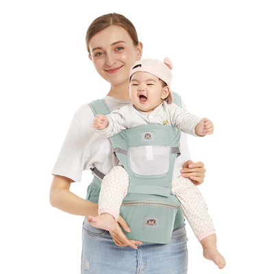 米尼虎婴儿背带宝宝腰凳四季多功能通用横前抱式夏季抱娃神器透气