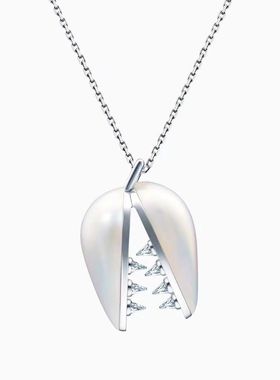 电锯人 x TASKI 联名系列街头霸王项链珍珠镀银电锯项链2022