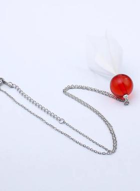 京剧猫同款 白糖念珠 手工DIY吊坠项链 动漫周边 二次元挂件配饰