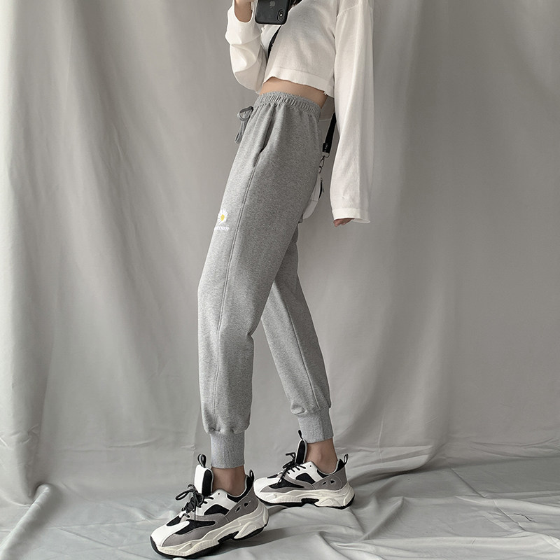 小雏菊运动裤女春夏季2020休闲裤子 伊索芙休闲裤