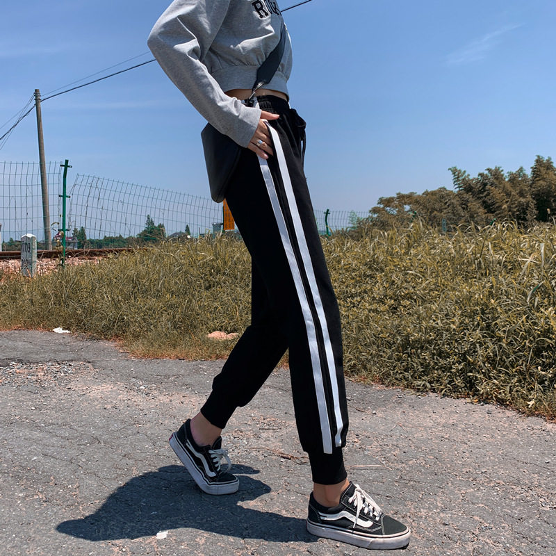 束脚2020年新款秋季宽松灰色潮卫裤 伊索芙休闲裤