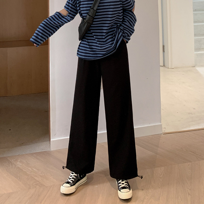 灰色西装裤秋季2020新款束脚哈伦裤 伊索芙休闲裤