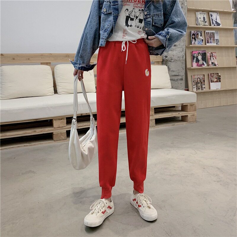 网红卫裤潮宽松春秋季2020运动裤 伊索芙休闲裤